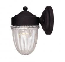  M50060TB - 1-Light Outdoor Wall Lantern in Textured Black