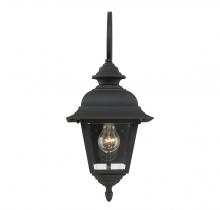 Savoy House Meridian M50064BK - 1-Light Outdoor Wall Lantern in Textured Black