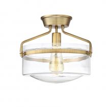  M60011NB - 1-Light Ceiling Light in Natural Brass