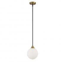  M70005-79 - 1-Light Mini Pendant in Oil Rubbed Bronze with Natural Brass