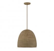  M70107NWIC - 1-Light Pendant in Natural Wicker
