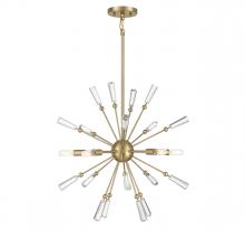  M7028NB - 5-Light Pendant in Natural Brass