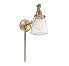  M90020NB - 1-Light Adjustable Wall Sconce in Natural Brass