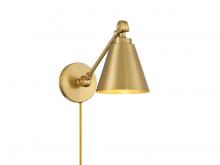  M90108NB - 1-Light Wall Sconce in Natural Brass (Set of 2)