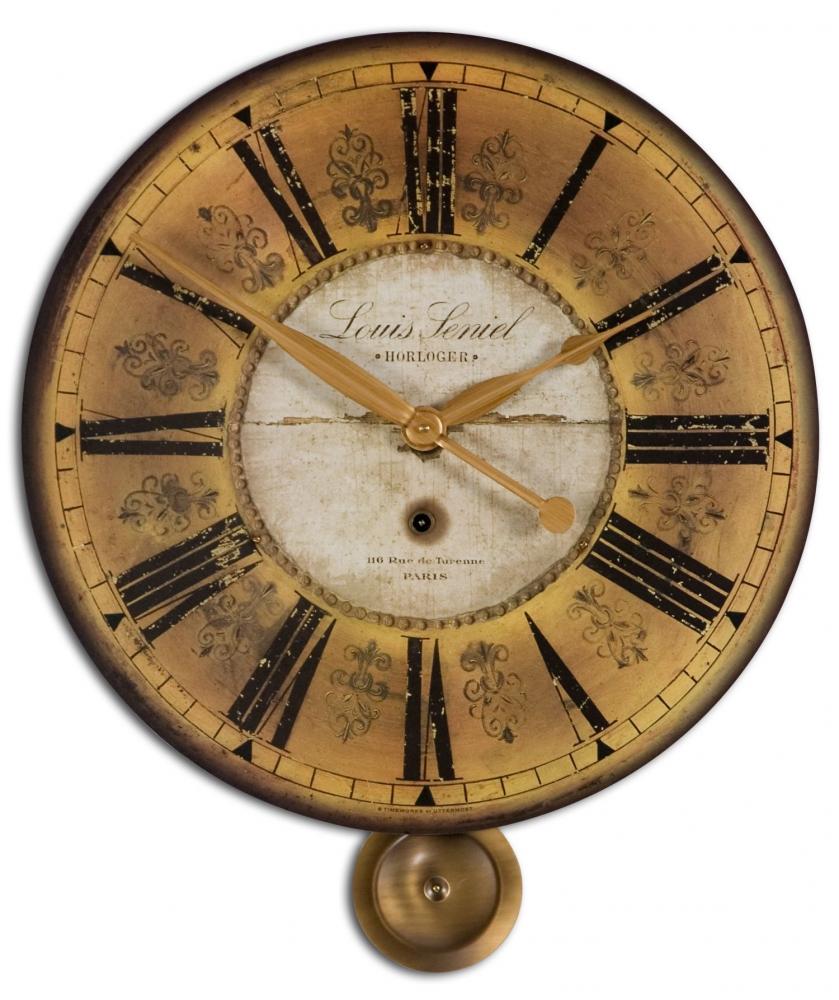 Uttermost Louis Leniel Cream & Gold Wall Clock