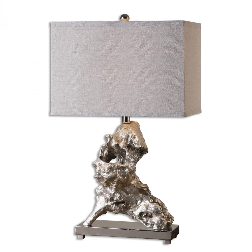 Uttermost Rilletta Metallic Silver Table Lamp