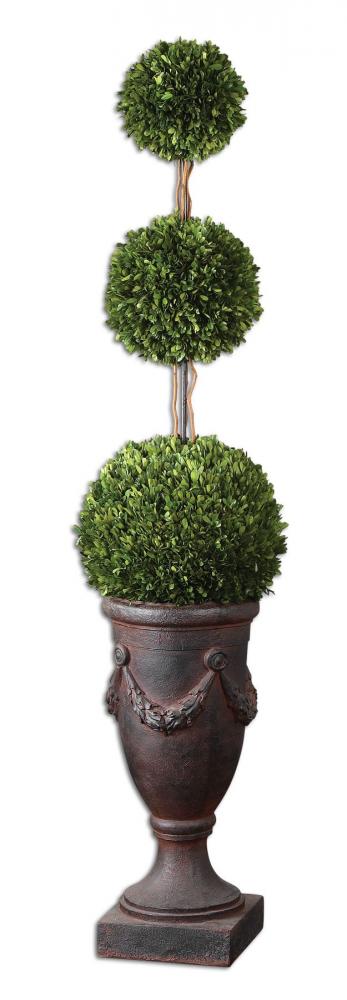 Uttermost Triple Topiary Preserved Boxwood