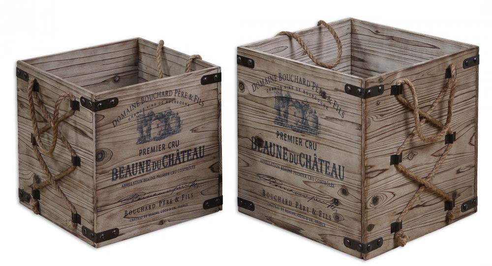 Uttermost Bouchard Crates Set/2