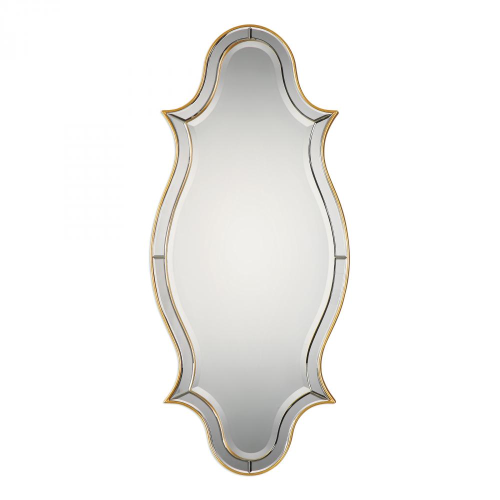 Uttermost Donatella Curved Sided Gold Mirror