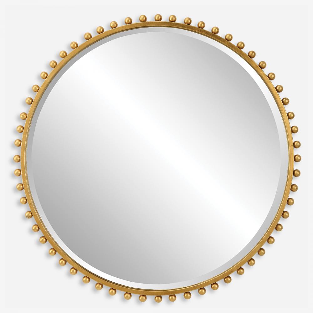 Uttermost Taza Gold Round Mirror