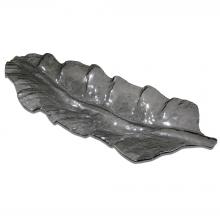  19862 - Uttermost Smoked Leaf Glass Tray