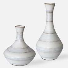  17964 - Uttermost Potter Fluted Striped Vases, S/2