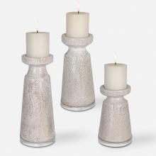  17966 - Uttermost Kyan Ceramic Candleholders, S/3