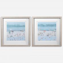  33695 - Uttermost Sea Glass Sandbar Framed Prints, Set/2
