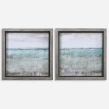  51114 - Uttermost Aqua Horizon Framed Prints, Set/2