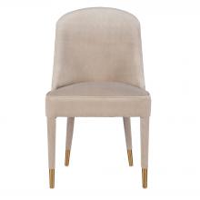  23593-2 - Uttermost Brie Armless Chair, Champagne Set of 2