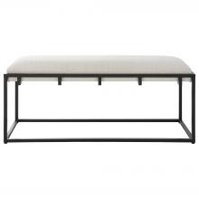  23674 - Uttermost Paradox Iron & Fabric Bench