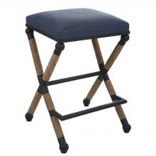  23710 - Uttermost Firth Rustic Navy Counter Stool