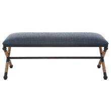  23713 - Uttermost Firth Rustic Navy Bench