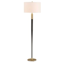 Uttermost 30592 - Uttermost Stowe Satin Black Floor Lamp