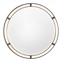  09332 - Uttermost Carrizo Bronze Round Mirror