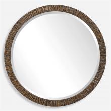  09459 - Uttermost Wayde Gold Bark Round Mirror