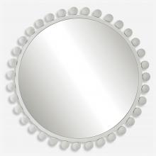  09788 - Uttermost Cyra White Round Mirror
