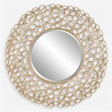  09850 - Uttermost Swirl Round Gold Mirror