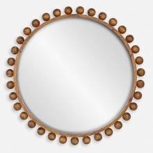  08176 - Uttermost Cyra Wood Beaded Round Mirror