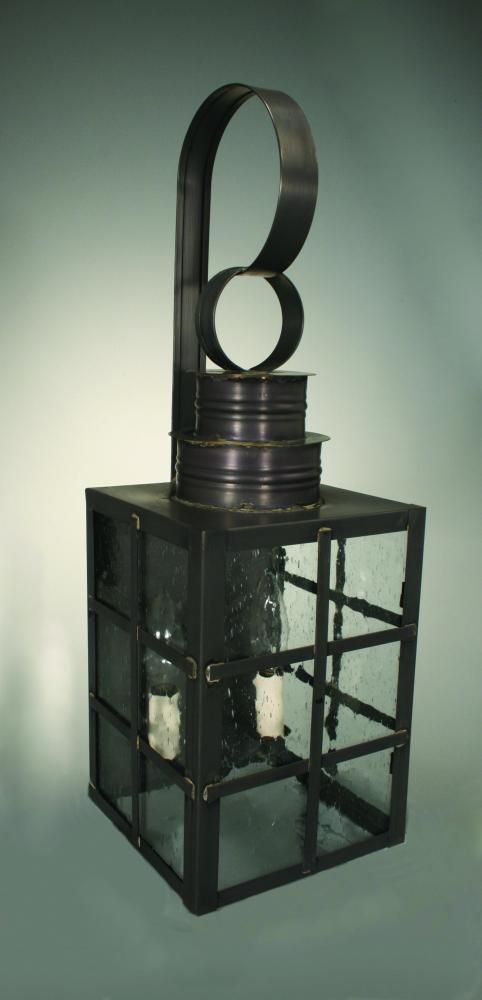 Can Top H-Bars Wall Antique Copper Medium Base Socket With Chimney Clear Glass