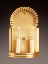  109-AB-LT1 - Wall Sconce Crimp Top Antique Brass 1 Candelabra Socket
