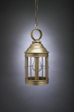  3312-DAB-MED-CLR - Cone Top Hanging Dark Antique Brass Medium Base Socket Clear Glass Open Bottom