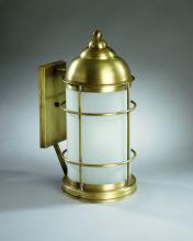  3531-AB-MED-CLR - Nautical Wall Antique Brass Medium Base Socket Clear Glass