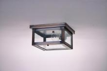 Northeast Lantern 4314-DAB-MED-CLR - Flush Dark Antique Brass Medium Base Socket Clear Glass