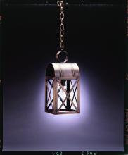 Northeast Lantern 6032-DAB-MED-CLR - Culvert Top X-Bars Hanging Dark Antique Brass Medium Base Socket Clear Glass