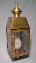 Northeast Lantern 8353-AB-CIM-CLR - H-Rod Post Antique Brass Medium Base Socket With Chimney Clear Glass