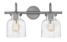 Hinkley 50122AN - Small Cylinder Glass Two Light Vanity