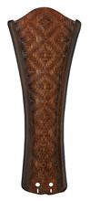  B5270WA - 22" CONCAVE CARVED BLADE W/WOVEN BAMBOO: WALNUT - SET