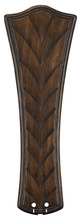  B6060WA - 26" CONCAVE RIBBED CARVED BLADE: WALNUT - SET OF 5