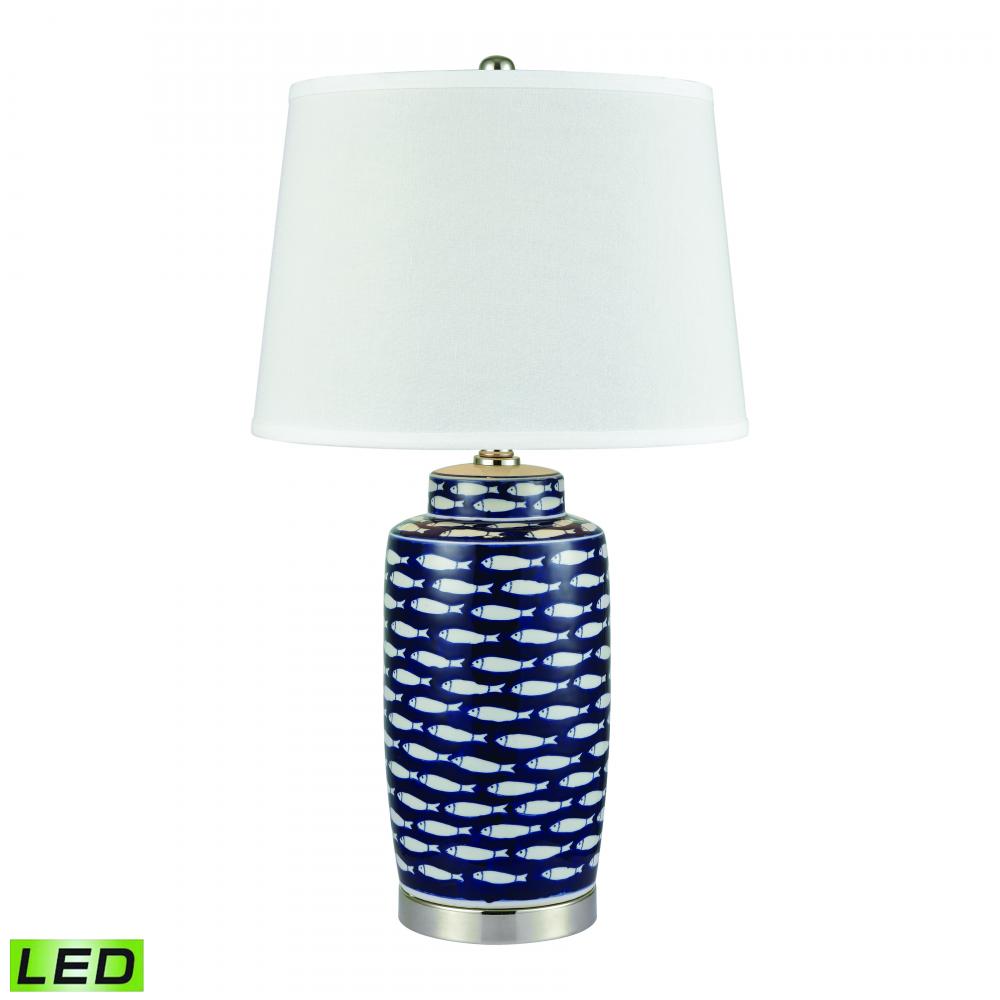 Azul Baru 27&#39;&#39; High 1-Light Table Lamp - Blue - Includes LED Bulb