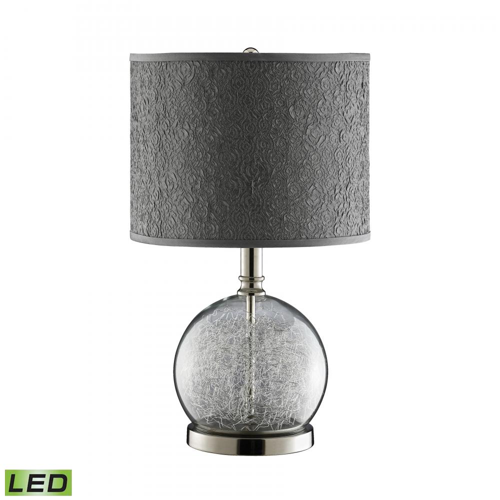 Filament 22&#39;&#39; High 1-Light Table Lamp - Chrome - Includes LED Bulb