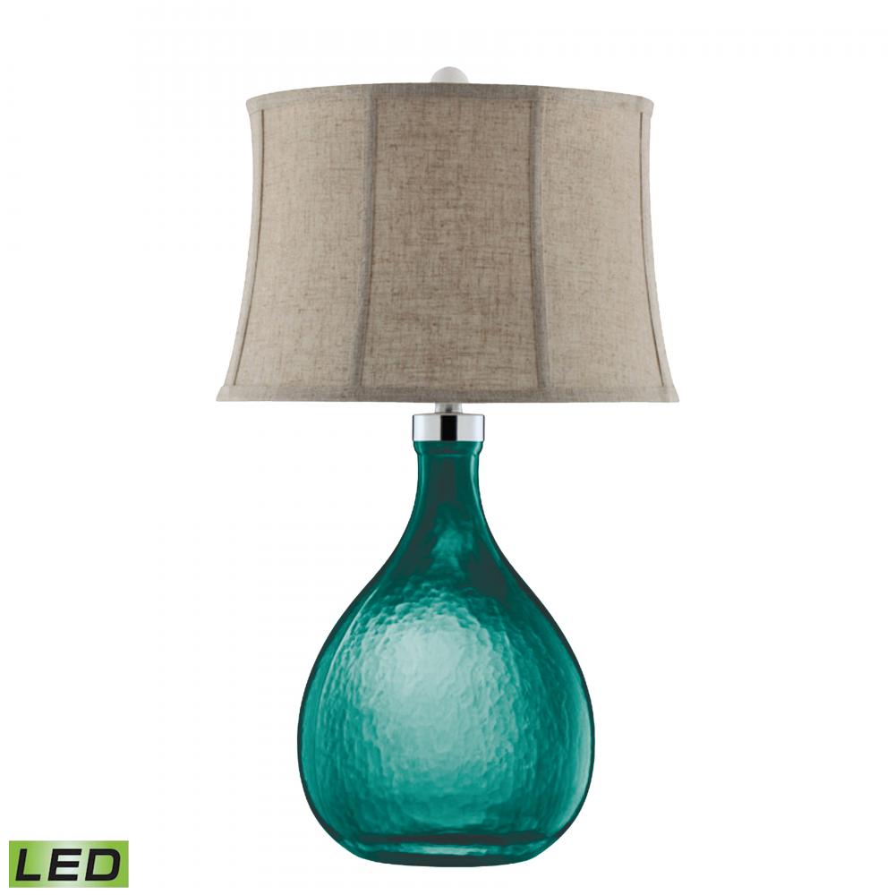 Ariga 30.75&#39;&#39; High 1-Light Table Lamp - Blue - Includes LED Bulb