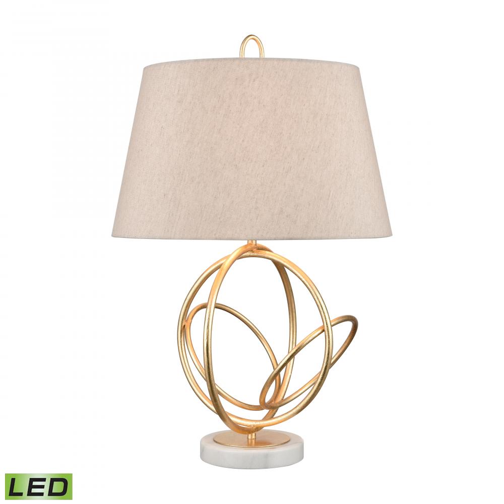 Morely 26&#39;&#39; High 1-Light Table Lamp - Gold Leaf - Includes LED Bulb