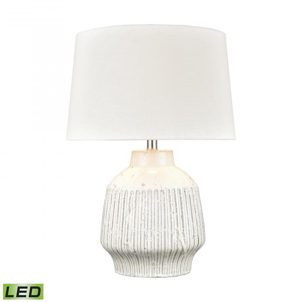 Rhoda 24&#39;&#39; High 1-Light Table Lamp - White - Includes LED Bulb