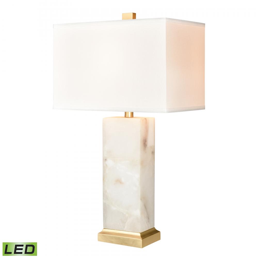 Helain 27&#39;&#39; High 1-Light Table Lamp - White - Includes LED Bulb