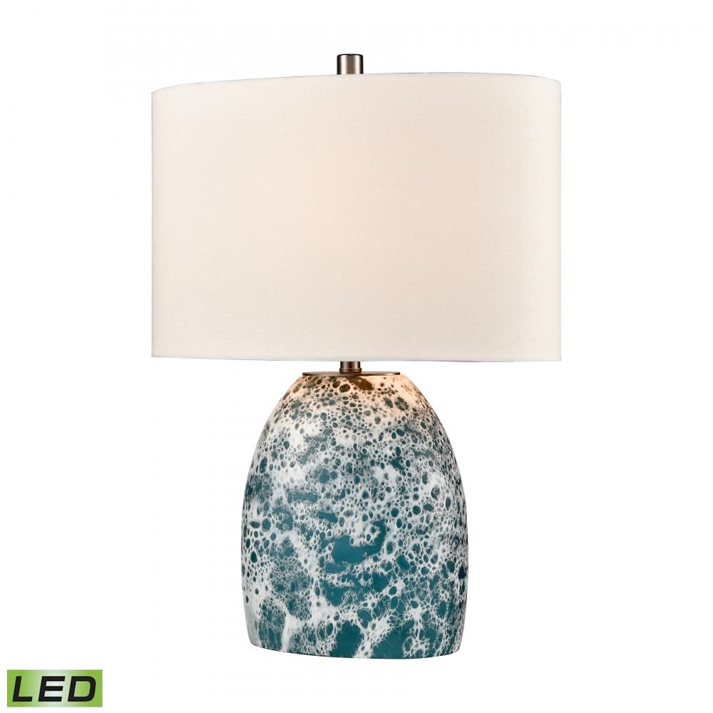 Offshore 22&#39;&#39; High 1-Light Table Lamp - Blue - Includes LED Bulb