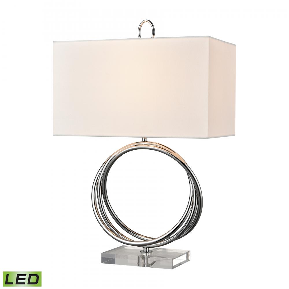 Eero 24&#39;&#39; High 1-Light Table Lamp - Chrome - Includes LED Bulb