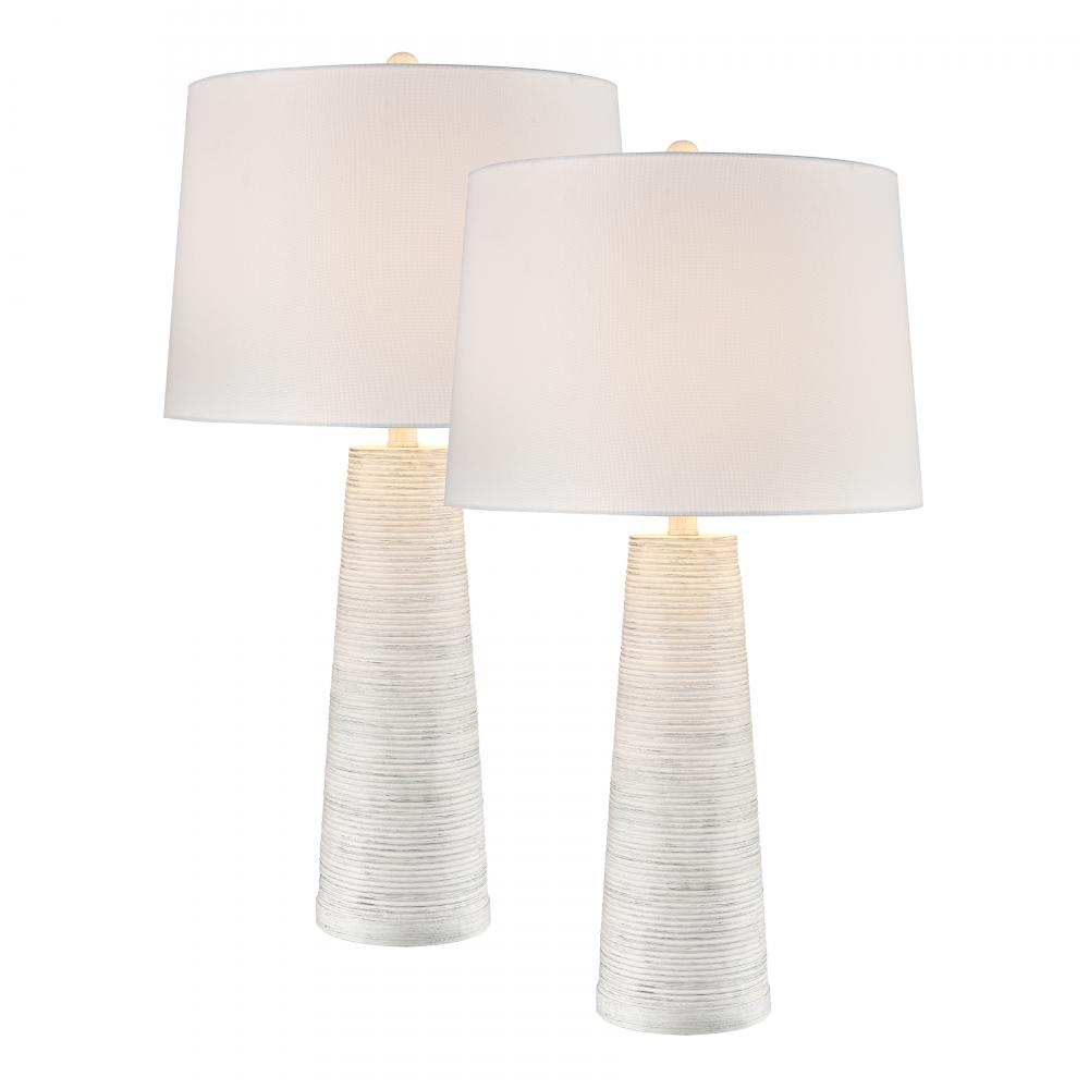 Kent 31&#39;&#39; High 1-Light Table Lamp - Set of 2 Light Gray