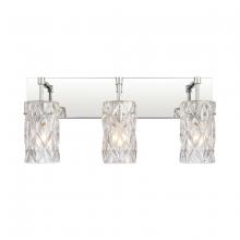  82192/3 - Forma de Crystal 23'' Wide 3-Light Vanity Light - Polished Chrome