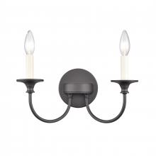  89731/2 - Cecil 14'' Wide 2-Light Vanity Light - Matte Black